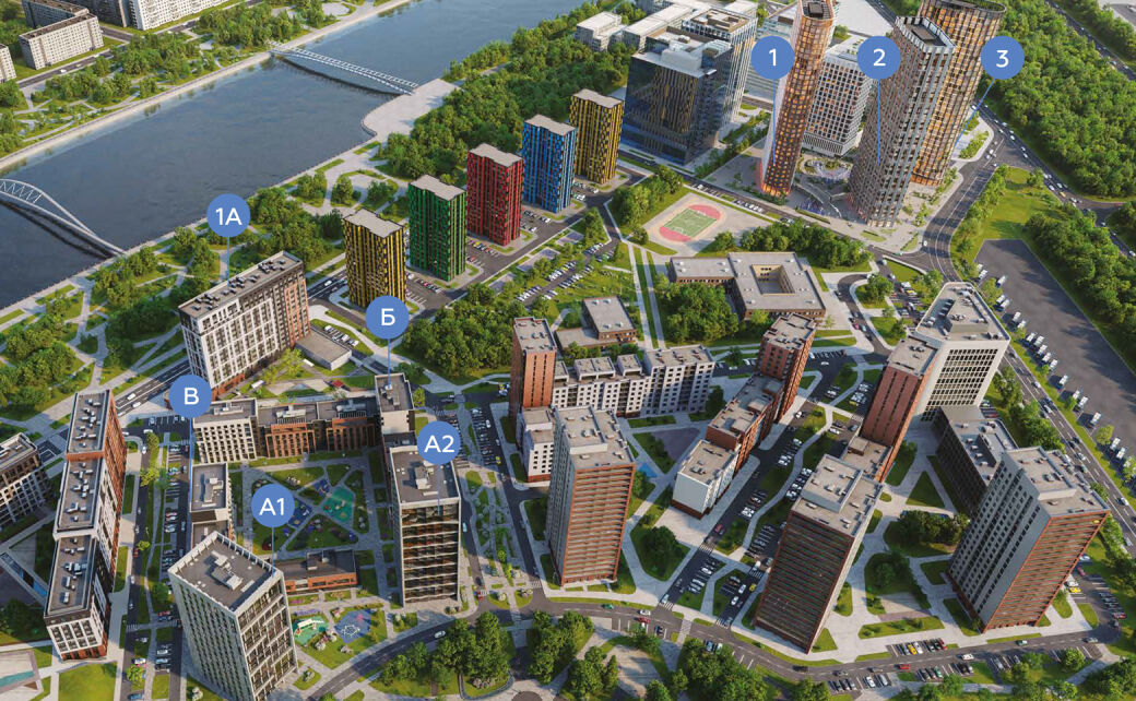 план жк Nagatino i-Land